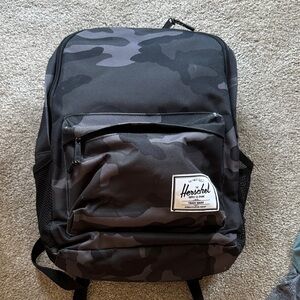 Herschel Supply Company Black and Gray Camo Backpack